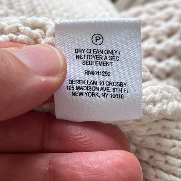 Derek Lam 10 Crosby Women's Open Knit Lace Up Sweater Size XS - Picture 12 of 12